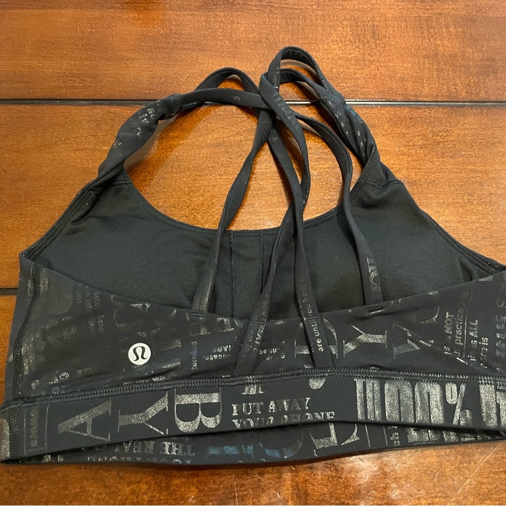 Black Lulu Sports Bra